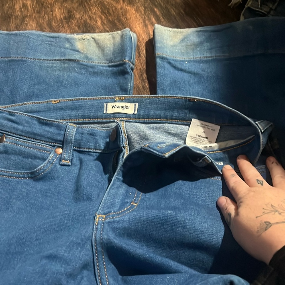 Funky fun wrangler 1970s style wrangler jeans